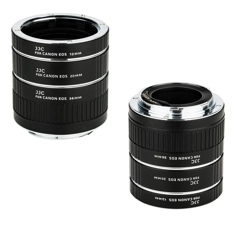 JJC Auto Focus Extension Tube Set 12mm 20mm 36mm for Canon EOS EF EF-S Mount